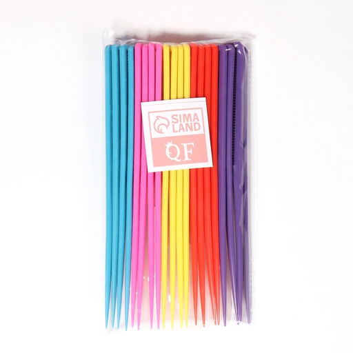 Цена за 20 шт. Расчёска с хвостиком, 21.5×2.5(±1) см, фасовка 20 шт., МИКС