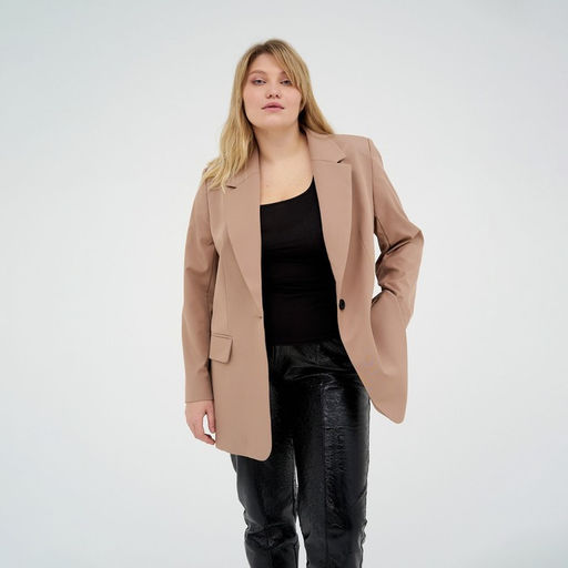 Пиджак женский MIST plus-size, размер 56, бежевый