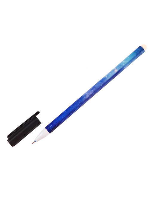 Цена за 12 шт. Ручка гелевая СТИРАЕМЫЕ ЧЕРНИЛА, 0,5 мм, стержень синий, Знаки зодиака МИКС