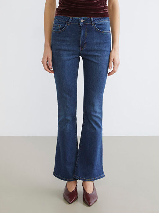 Flare Kad?n Jean Pantolon