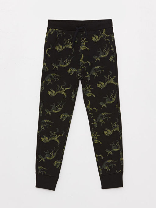 Beli Lastikli Bask?l? Erkek ?ocuk Jogger E?ofman Alt?