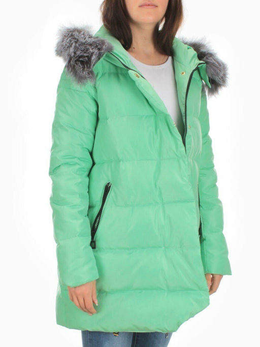 15113 GREEN Куртка зимняя облегченная женская (150 гр. холлофайбер) - Fashion фото 8