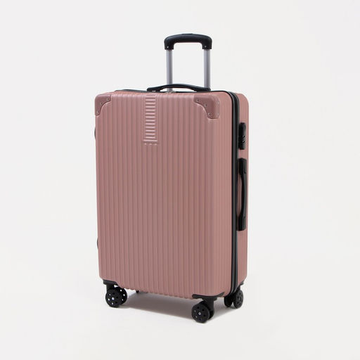 Чемодан большой 26, кодовый замок, цвет розовый - Simaland фото 3