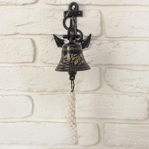 Рында «Колокол с якорем», 16×11×8 см, латунь