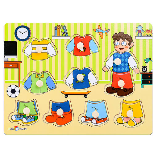 Пазл-вкладыш Одень мальчика - Щепочка фото 2