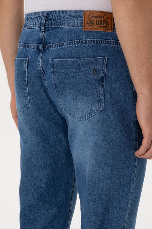 Erkek A__k Mavi Jean Tapered Fit Pantolon - U.s. polo assn фото 6