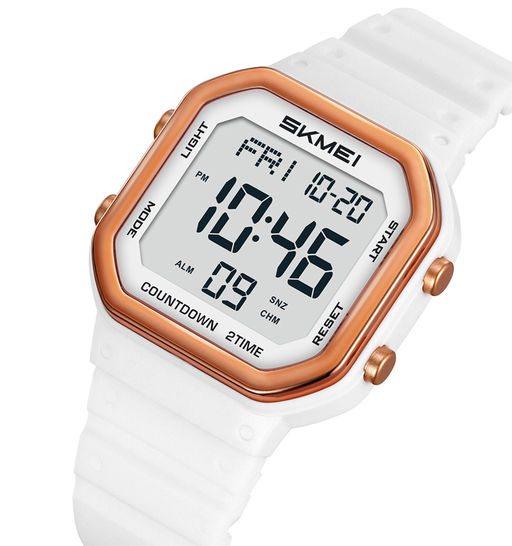 Часы наручные Skmei женские электронные спортивные 2439white-white