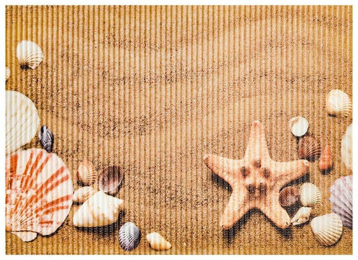 Коврик "Пляж" 67х47 см напольный из вспененного ПВХ 6826-beach