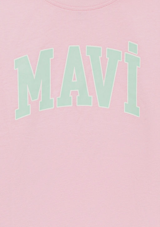 Mavi Logo Bask?l? Pembe Tisort  фото 5