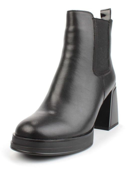 04-M3-836 BLACK Ботильоны зимние женские (натуральная кожа, натуральный мех) - Фабричный китай фото 3