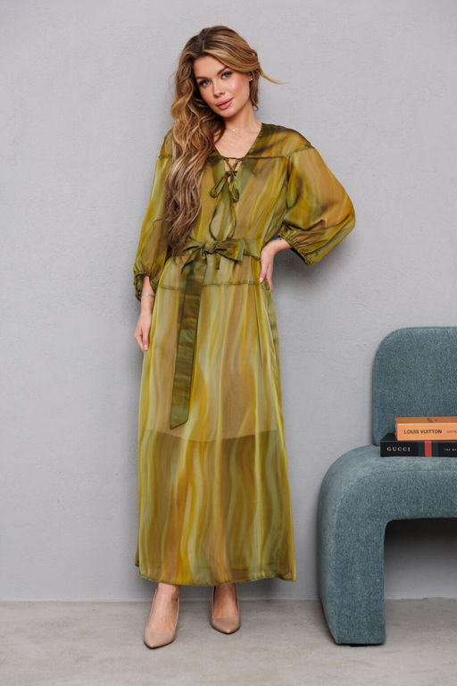 Платье AMORI 9827 трава  фото 4