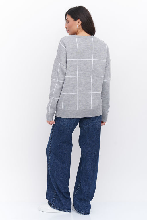 Джемпер В 2008/серо-белый - Злата Стиль фото 10