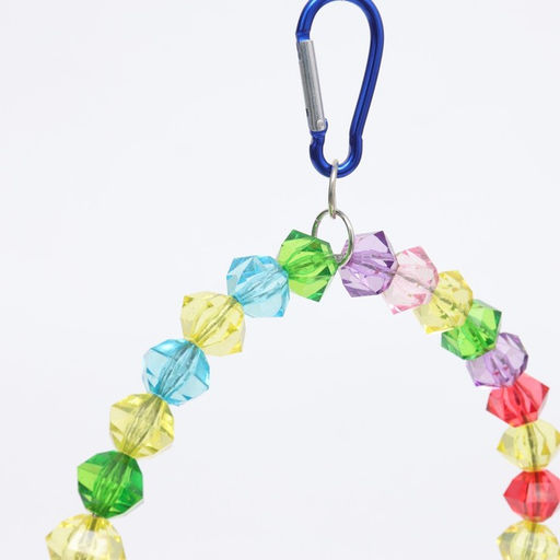 Качели для птиц с деревянной жердочкой 18 х 19 см, микс цветов - Пижон фото 2