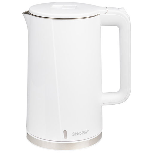Чайник ENERGY E-208 (1,7 л) белый, двойной корпус 164148