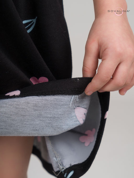 Платье Лето тюльпаны на черном