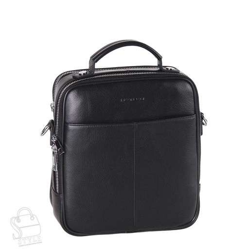 Сумка мужская кожаная 2081BSH black Heanbag