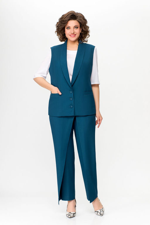 Блуза Swallow 803.2 черный+серебряный узор фото 276