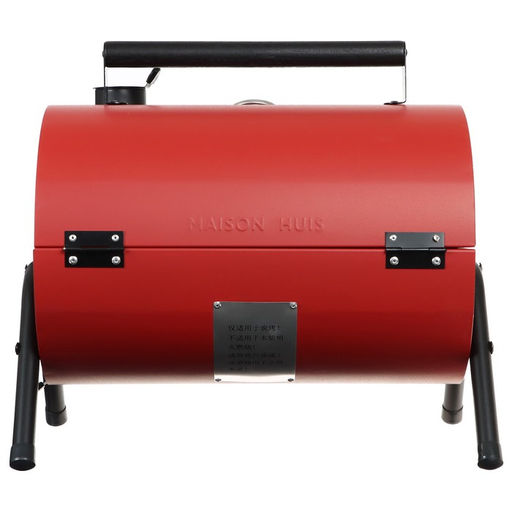 Гриль-коптильня Maclay, с температурным датчиком, цвет красный  фото 4