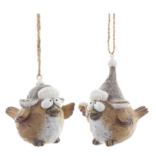 Фигурка декоративная подвесная "Птичка", L5 W5,5 H5 см, 2в.