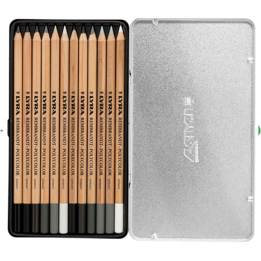 LYRA Набор карандашей серых тонов заточенный ассорти ассорти в металлической коробке L2001122