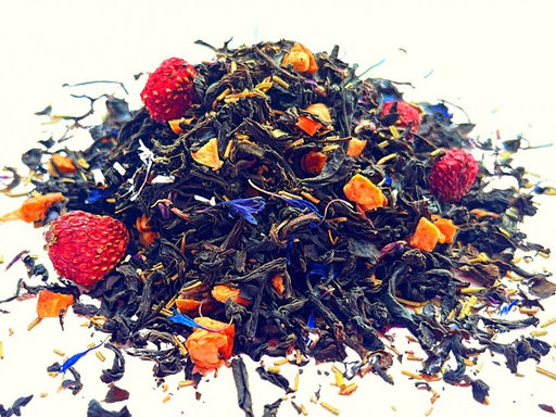 КамлёвЪ Черный чай крупнолистовой Клубника-Розмарин, 50 г - Камлевъ фото 3