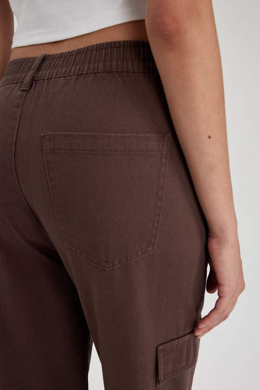 Брюки Cool Jogger стандартного кроя из габардина из 100 % хлопка - Defacto фото 6