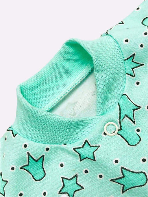 Кофта футер с длинным рукавом, арт.C-KF121-ITn, бол. размеры, корона мятный - Мамин малыш фото 3