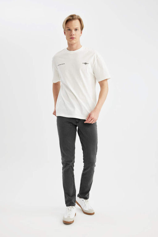 Pedro Slim Fit Джинсовые брюки узкого кроя с нормальной талией и узкими штанинами - Defacto фото 2