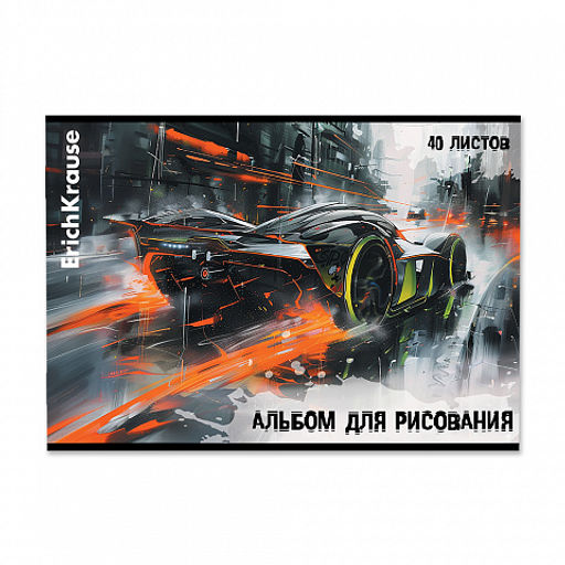 Цена за 5 шт. Альбом для рисования на скобе ErichKrause Adrenaline Speed, А4, 40 листов_MIX-PACK фото 5