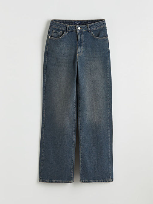 Wideleg Kad?n Jean Pantolon