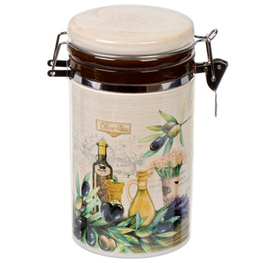 Левадия Банка для сыпучих продуктов доломит 0.75 л с крышкой (419412) /DANIKS/