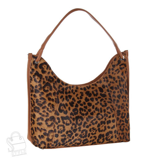 Сумка женская кожаная 3628VG leopard brown Vitelli Grassi  в Новосибирске