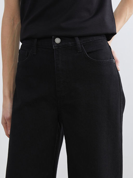 Wideleg Kad?n Jean Pantolon