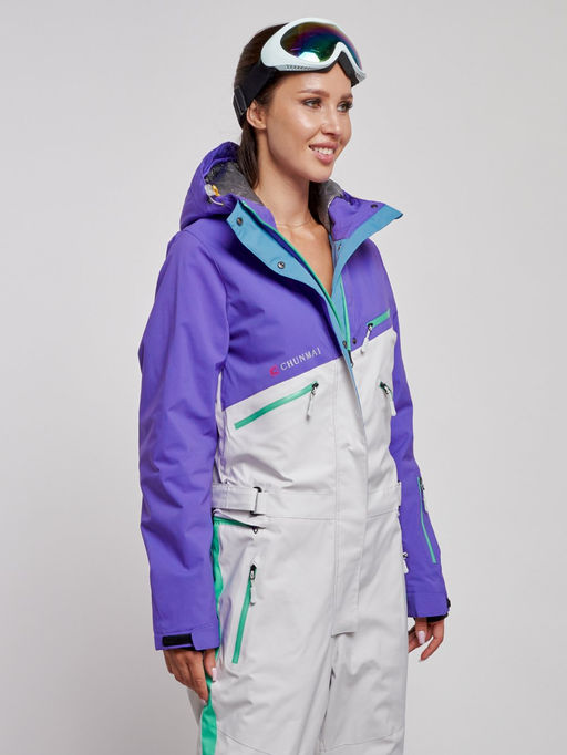 Горнолыжный комбинезон женский зимний темно-фиолетового цвета 2326TF - Chunmai фото 10