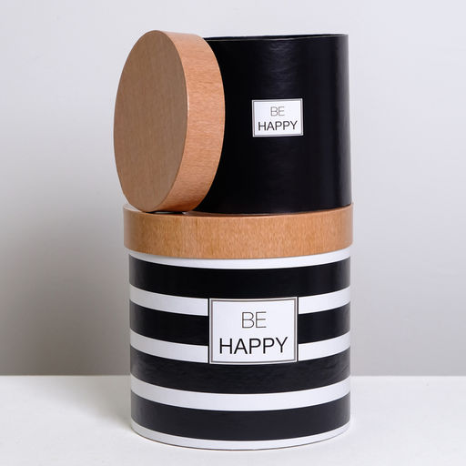 Набор круглых подарочных коробок 5 в 1 Крафт,15 15 15 - 23 23 25 см - Дарите счастье фото 4