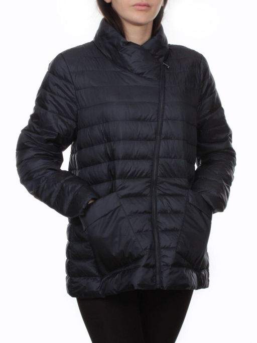 K-635 DK. BLUE Куртка демисезонная стеганая женская (70 гр. холлофайбер)