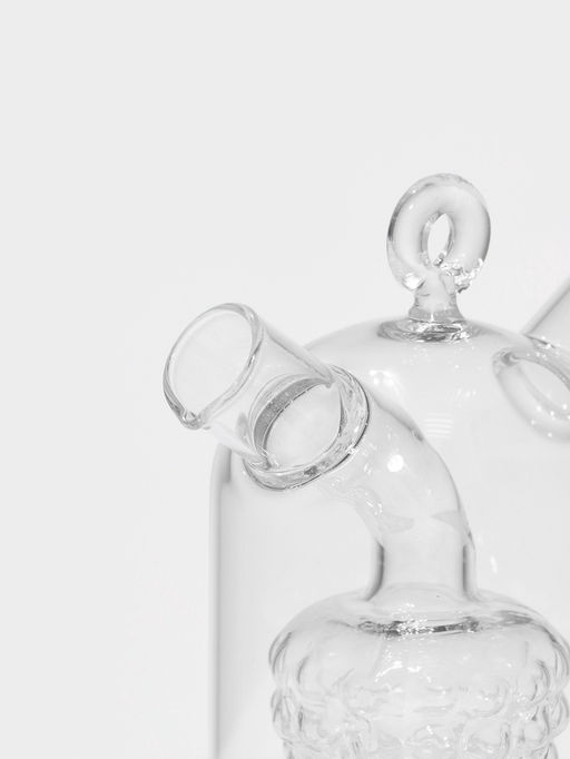 Бутыль для соусов и масла 2 в 1 «Фьюжн. Виноград», 300/50 мл, 11×6.5×18 см, стекло