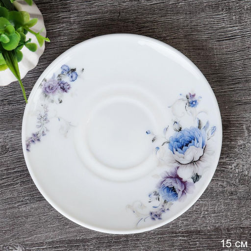 Блюдце / GRAY-GB220/12 (7326) / Кобальтовая роза / ШТУЧНО - ГалеонТрейд фото 2