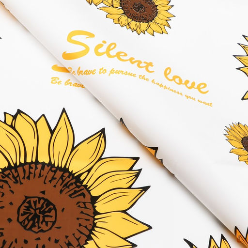 Цена за 20 шт. Пленка для цветов Подсолнухи, 58 х 58 см, белая - UPAK LAND фото 2