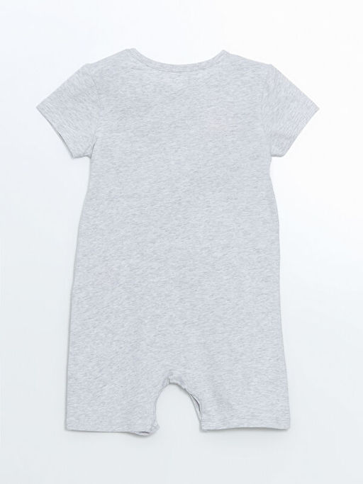 Bisiklet Yaka Bask?l? Erkek Bebek Tulum