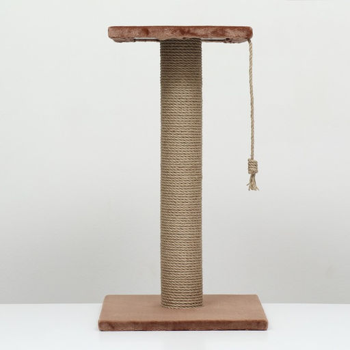 Когтеточка-столбик, 10, с площадкой, КД-37, джут 35 х 35 х 64 - Simaland фото 2