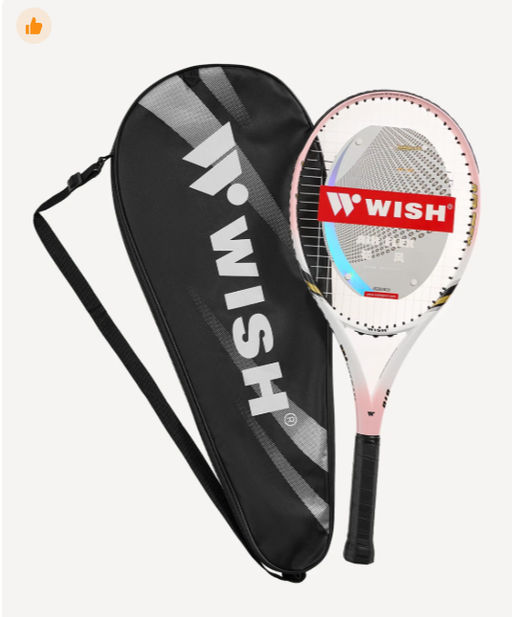 Ракетка для большого тенниса WISH Air Flex 818 26, розовый/белый  фото 6