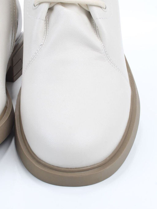 01-M43-19 LT. BEIGE Ботинки демисезонные женские (натуральная кожа)