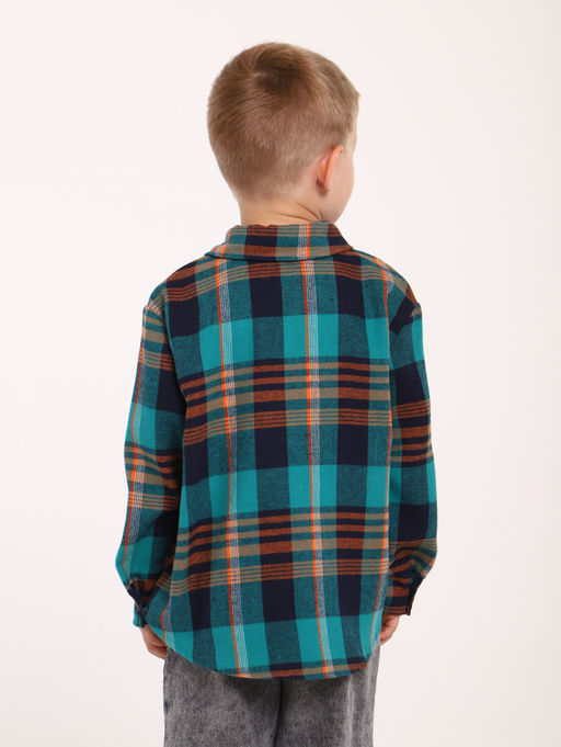 РБ015 Рубашка "Шерон" (зеленый; синий)