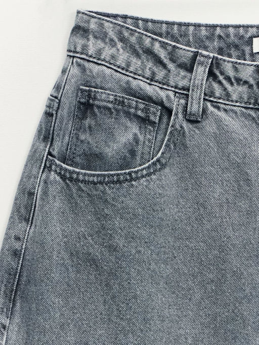 Джинсы barrel с высокой посадкой укороченной длины / Zarina  фото 7