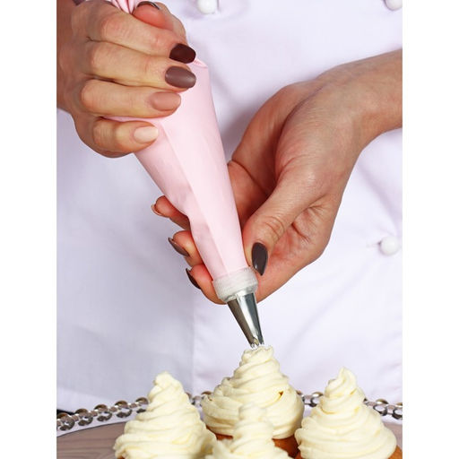 Цена за 2 шт. Кондитерский мешок Доляна «Алирио», 35×21 см, розовый