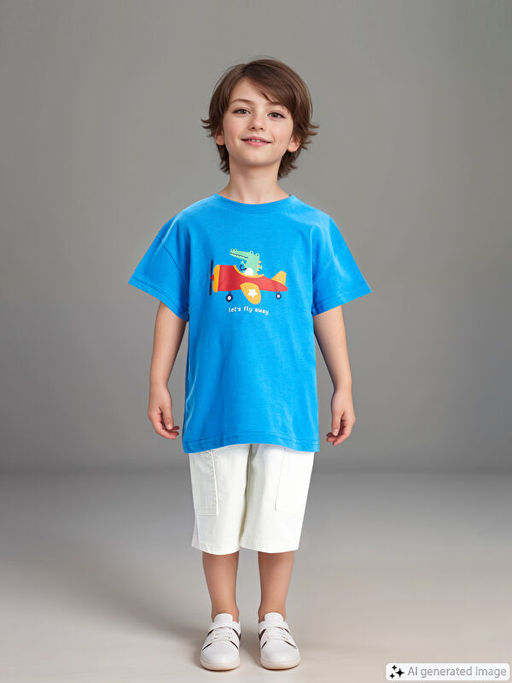 Bisiklet Yaka K?sa Kollu Bask?l? Erkek Bebek Ti??rt - Waikiki фото 2