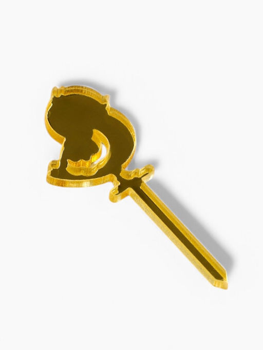 Цена за 5 шт. Топпер на Пасху для декора Цыпленок, 5.7?2.5 см