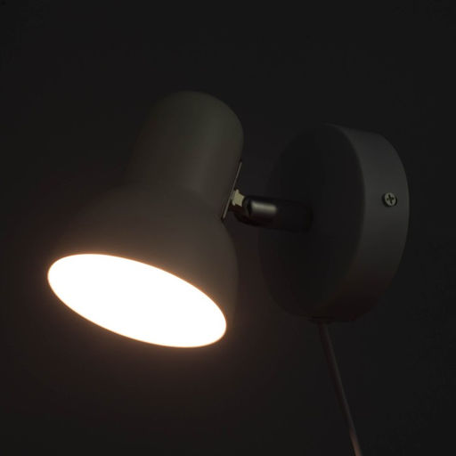 Светильник Бра «Севантос», с проводом, Е27, 40 Вт, белый, 9×9×14 см