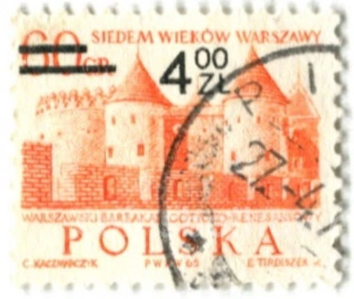 Марка Варшава-700 лет 1972 год Польша
